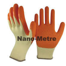 NMSAFETY 10g polyester rubber latex glass handling gloves/latex rubber gloves